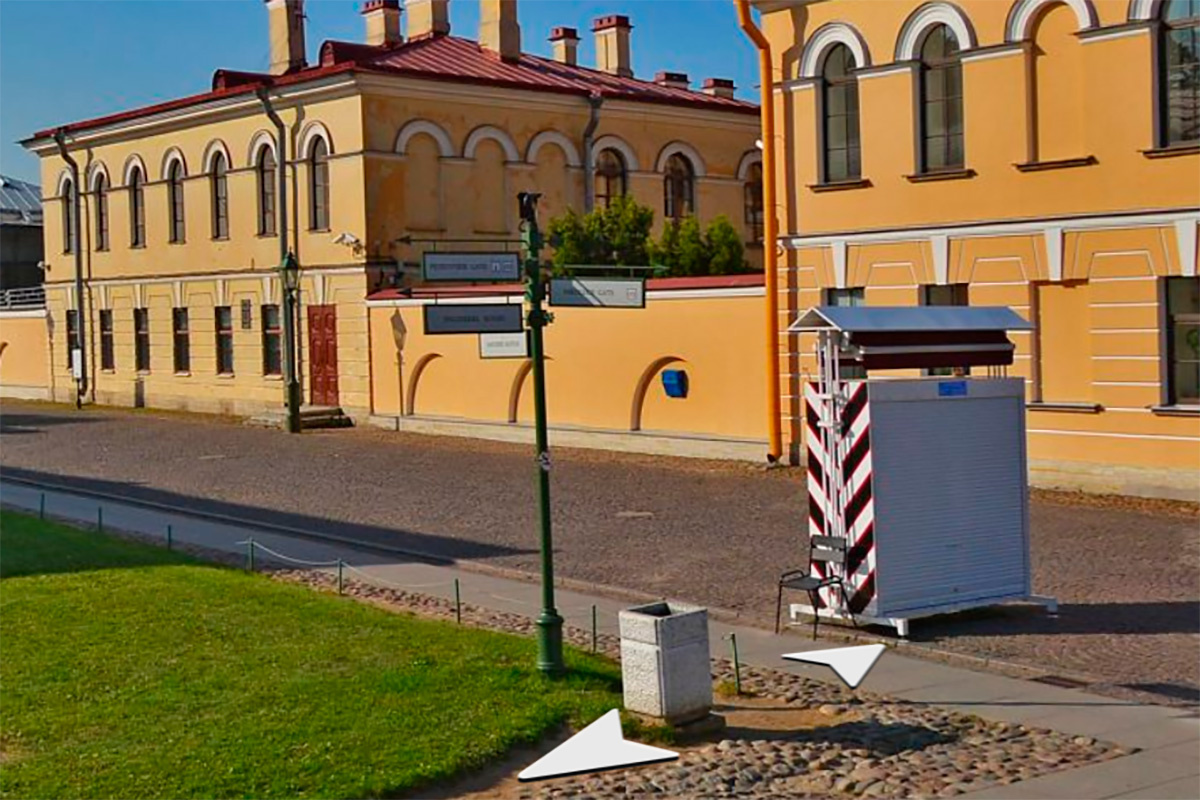 «Яндекс. Карты»📷Территория Петропавловской крепости в Санкт-Петербурге
