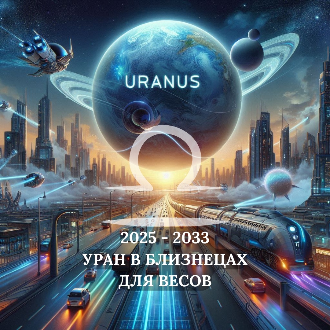 Влияние Урана в Близнецах на Весов 2025-2033. Астролог Екатерина Юдина 