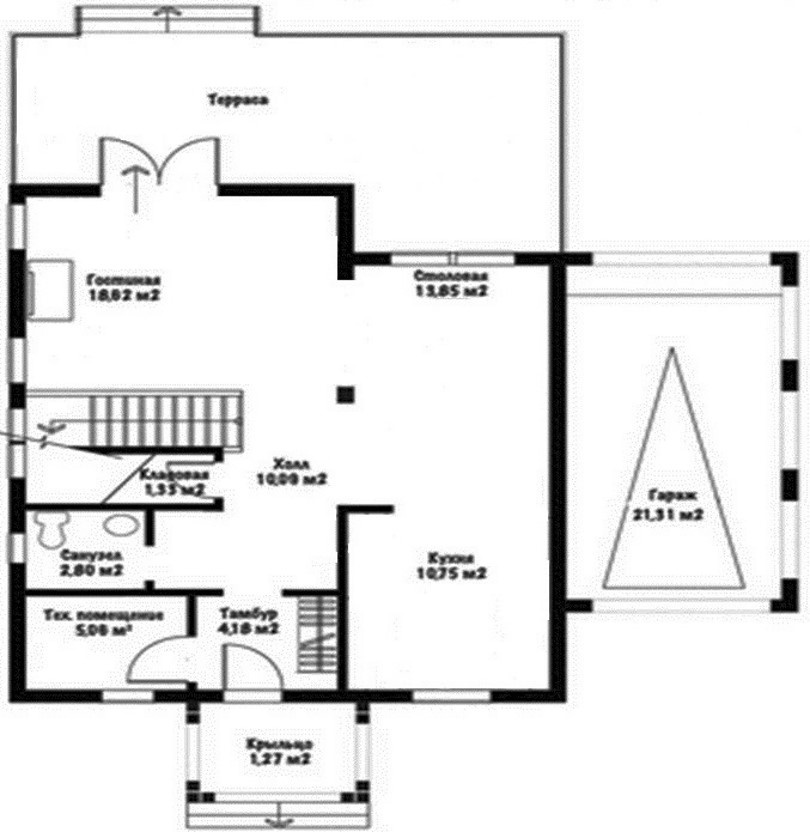 План первого этажа