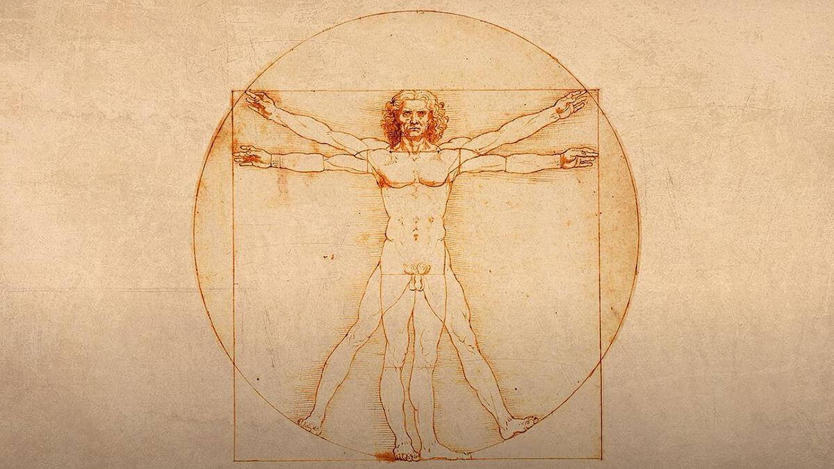    Секрет Виртрувианского человека заключается, возможно, в геометрии