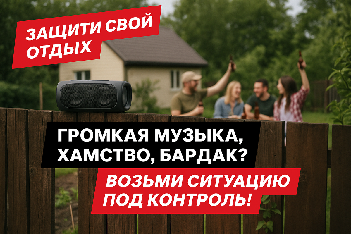 Ваша тишина — в ваших руках! Не молчите, если сосед портит вам отдых.