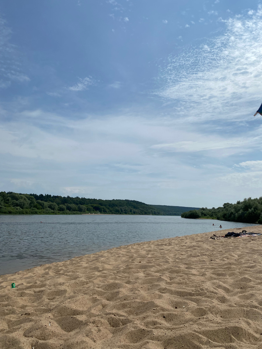 Пляж на Оке песчаный