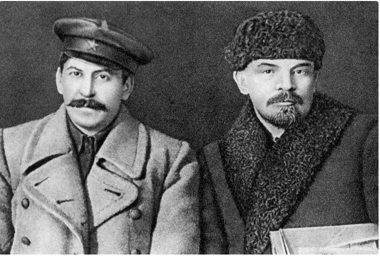 И.В. Сталин и В.И. Ленин в 1919 году.