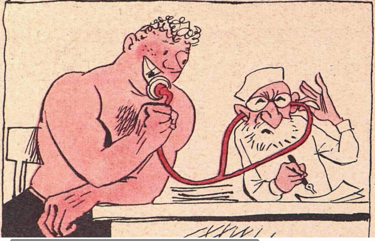 Художник А.Цветков журнал "Крокодил" №24 1968