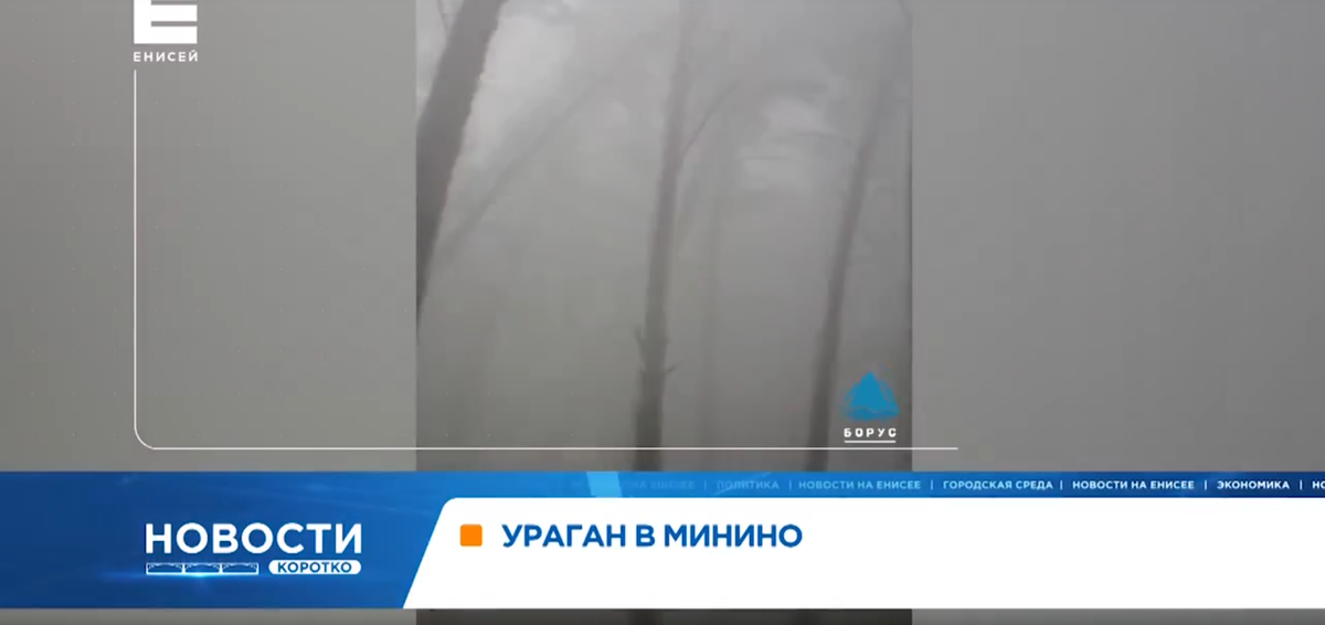     В пригороде Красноярска прошел ураган