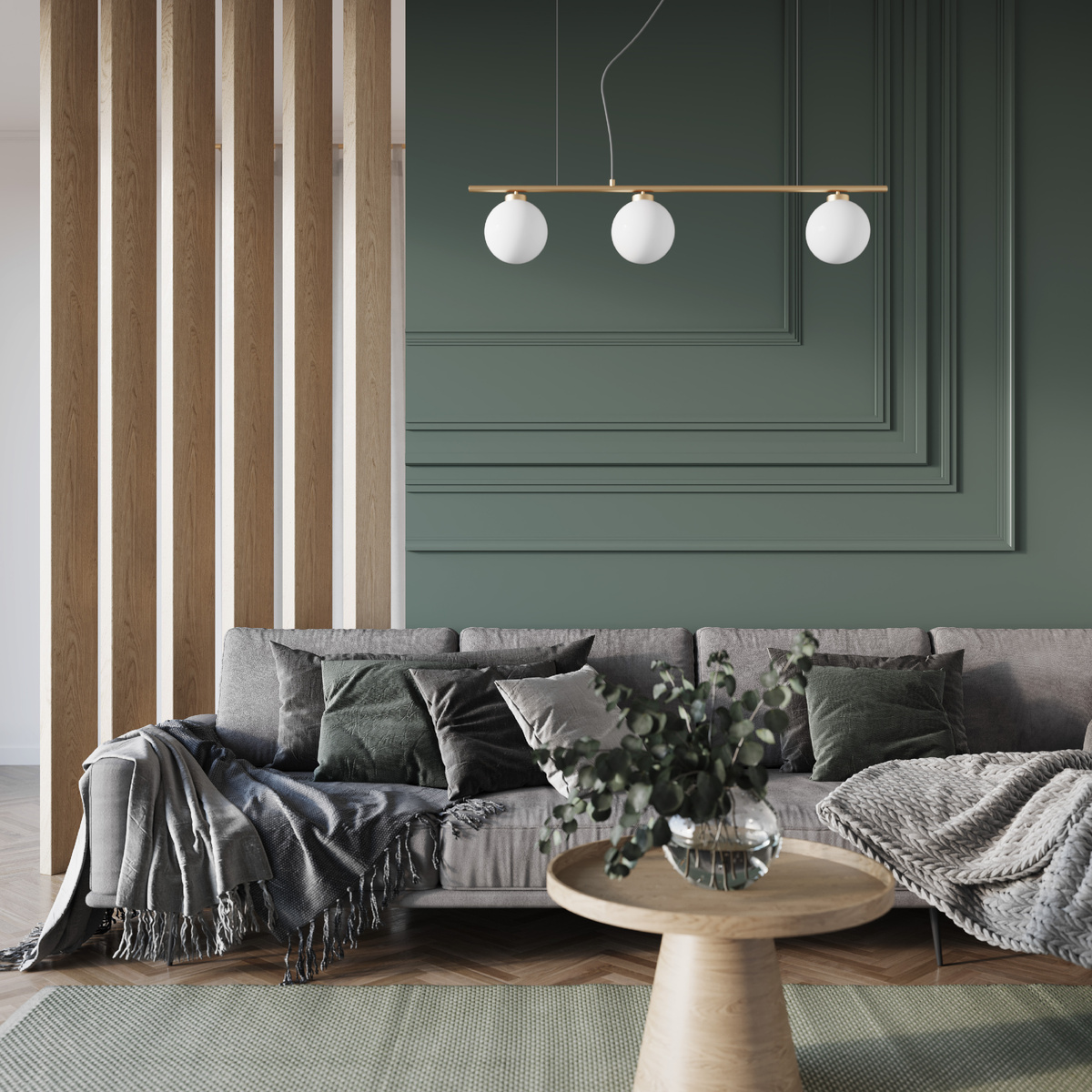 Современное оформление стен молдингами Ultrawood