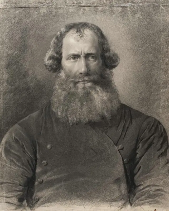 Мария Поленова. Крестьянин с бородой, 1850-е. Источник: https://artchive.ru/artists/86300~Marija_Alekseevna_Polenova_Voejkova/works