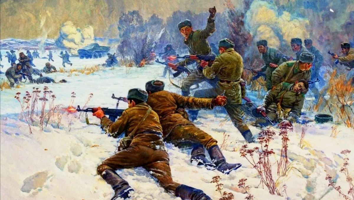 На момент начала конфликта остров был абсолютно безжизненным. 