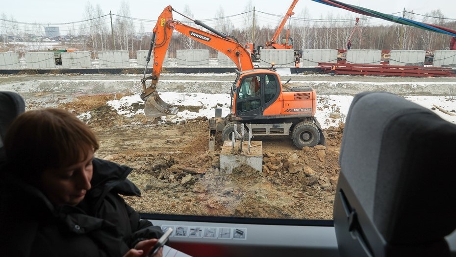    Строительство цеха завода "Уральские локомотивы" по производству высокоскоростных поездов. Автор фото: Донат Сорокин / ТАСС