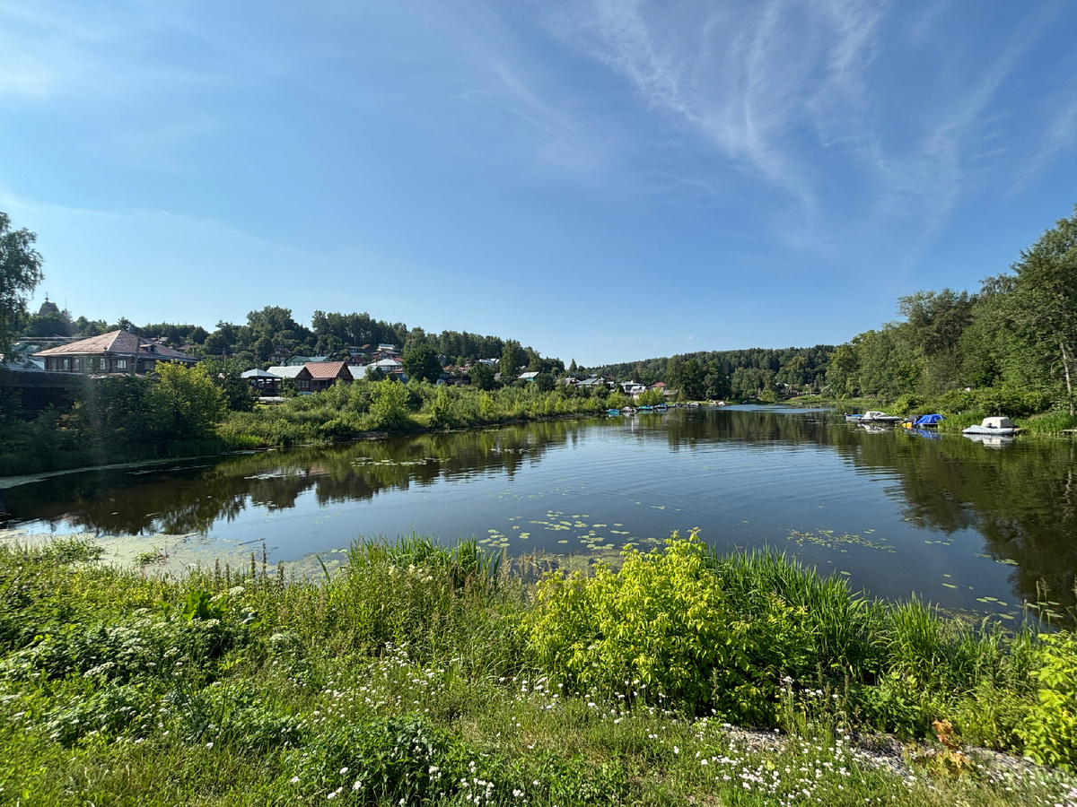 Фото автора. Плёс. Вид на речку Шоханку 