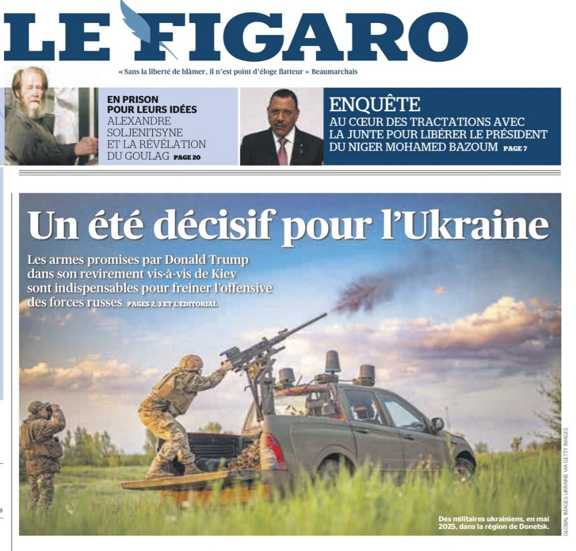   Le Figaro сообщила об очередном «решающем лете для Украины»