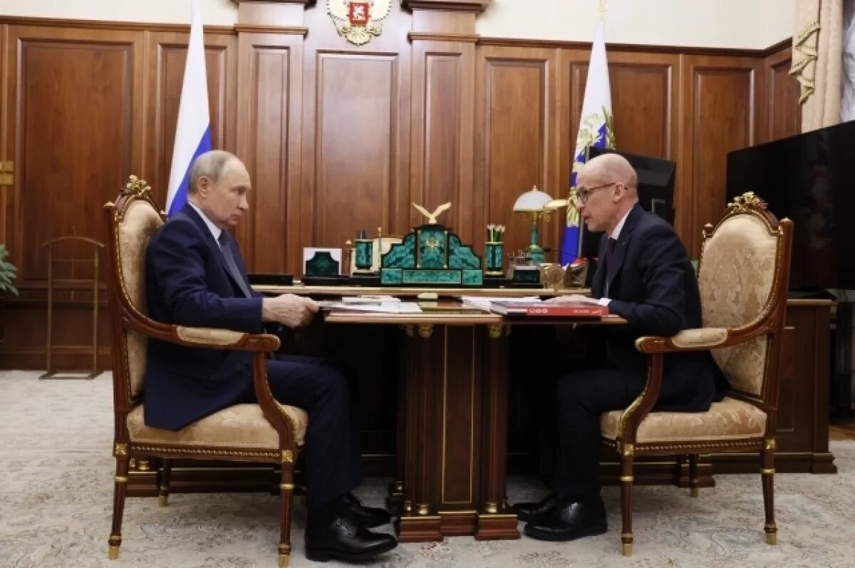    Бречалов рассказал Путину о социально-экономической ситуации в Удмуртии