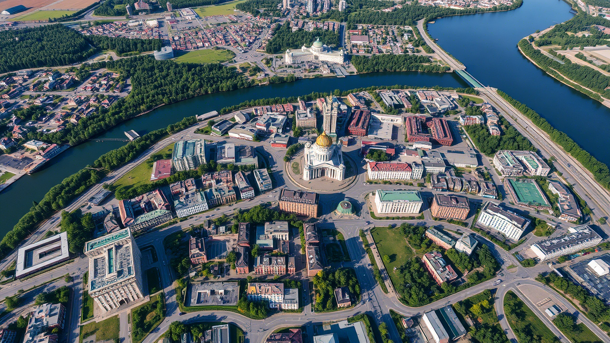 Новокузнецк: вид сверху