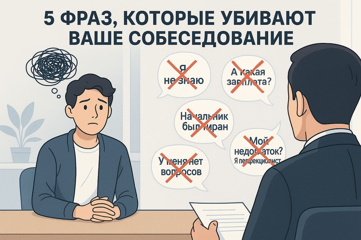 5 роковых фраз на собеседовании: как не провалить интервью и получить работу мечты