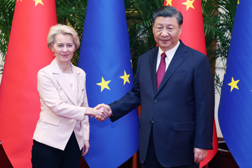    Урсула фон дер Ляйен и Си Цзиньпин   
Фото: Yao Dawei / XinHua / Global Look Press