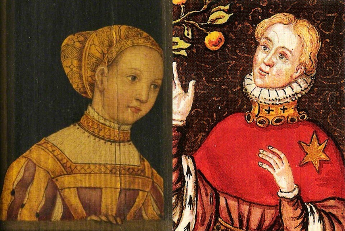 Брат короля Карла VI Безумного Людовик Орлеанский (справа) и его жена Валентина Висконти