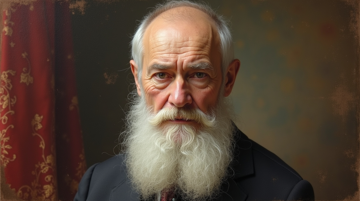 Это Иван Сергеевич Тургенев. Так его портрет видит нейросеть Krea AI.