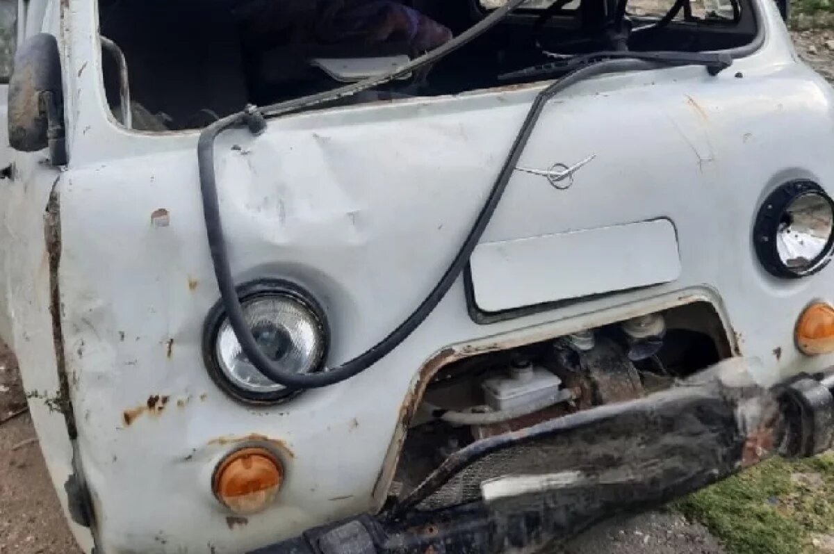    Девочка попала в реанимацию после ДТП с опрокинувшимся УАЗом в Дагестане