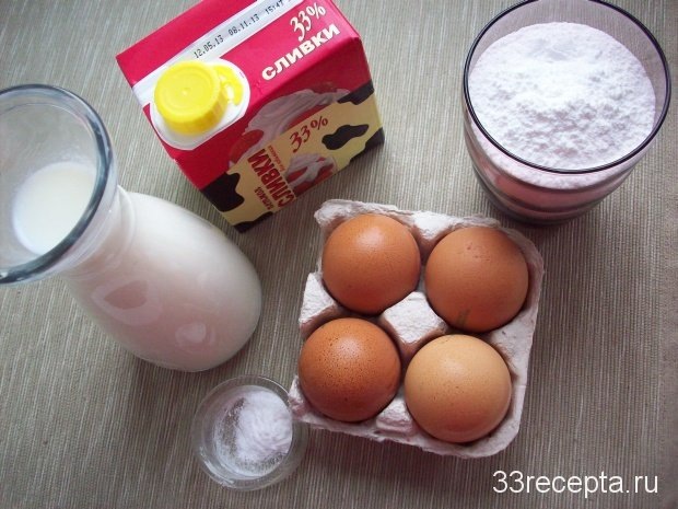 Ингредиенты для домашнего мороженого на 5-6 порций