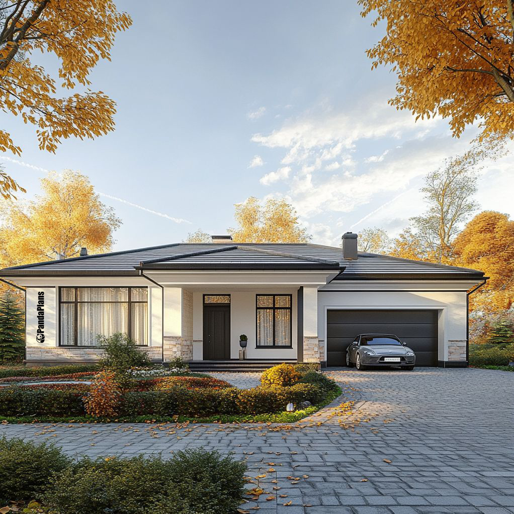 1. Классический дом с гаражом