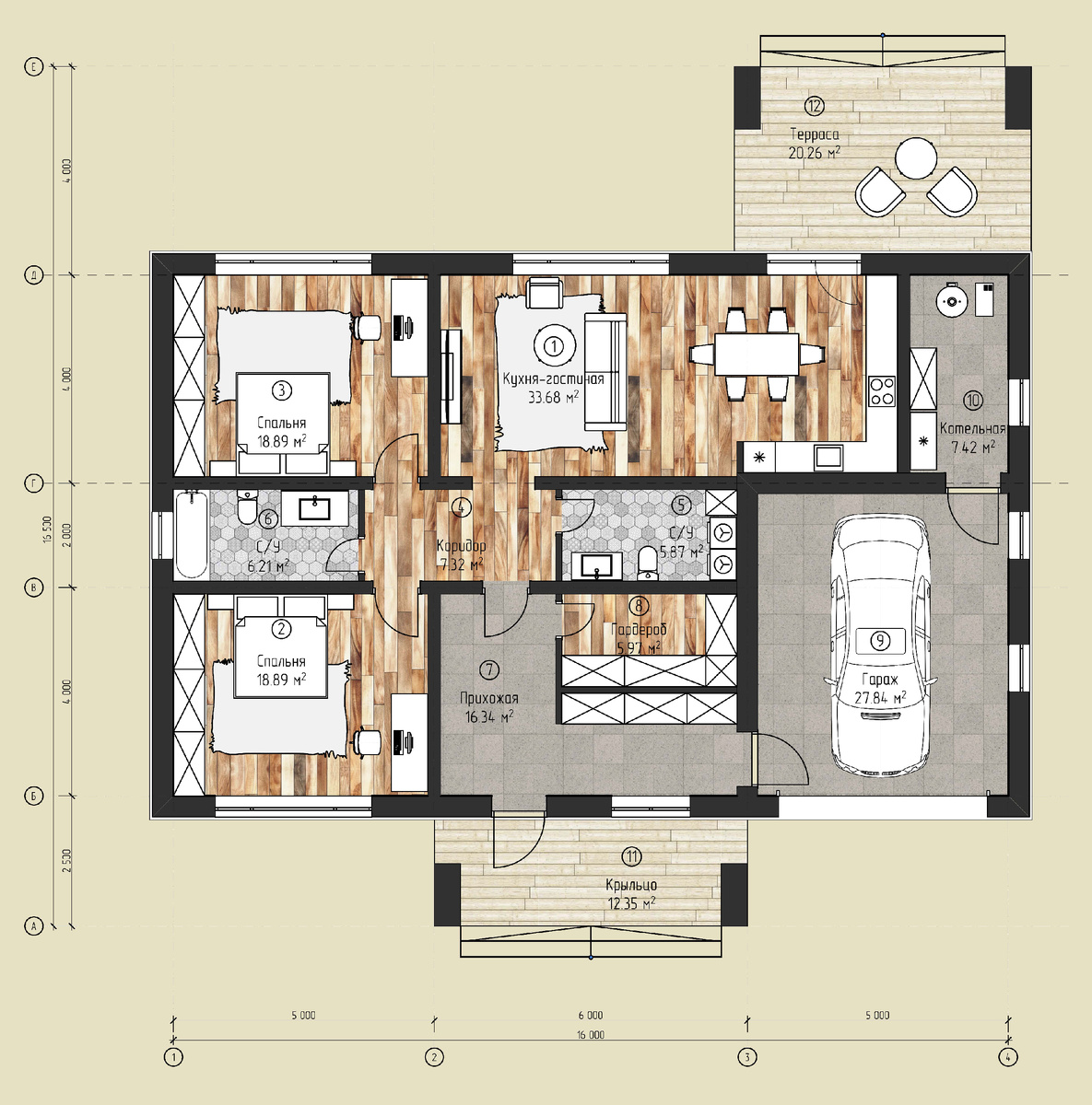 2. Планировка дома