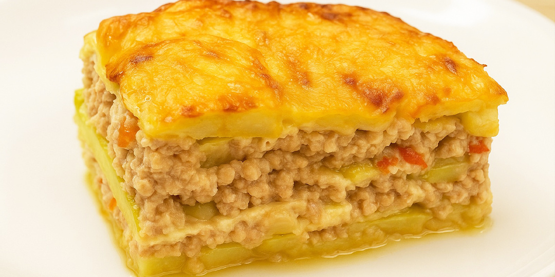 Ароматная запеканка из кабачков с мясом – сочная и нежная!