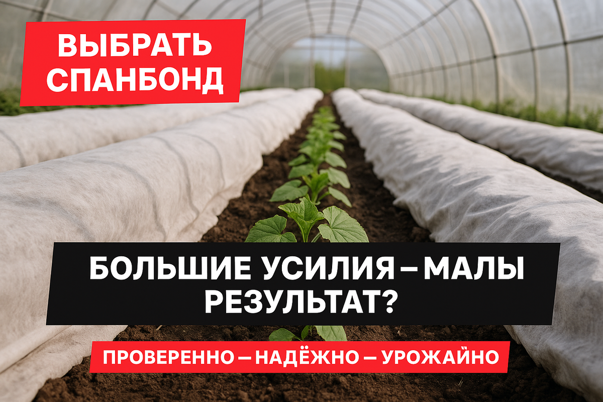 Выращивание огурцов под спанбондом — это не только защита и экономия, но и реальная возможность получать богатый урожай даже в нестабильном климате.