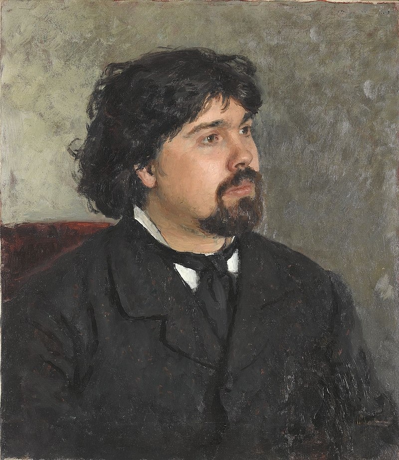 И. Е. Репин. Портрет художника В. И. Сурикова. 1877. Холст, масло. Третьяковская галерея, Москва.
