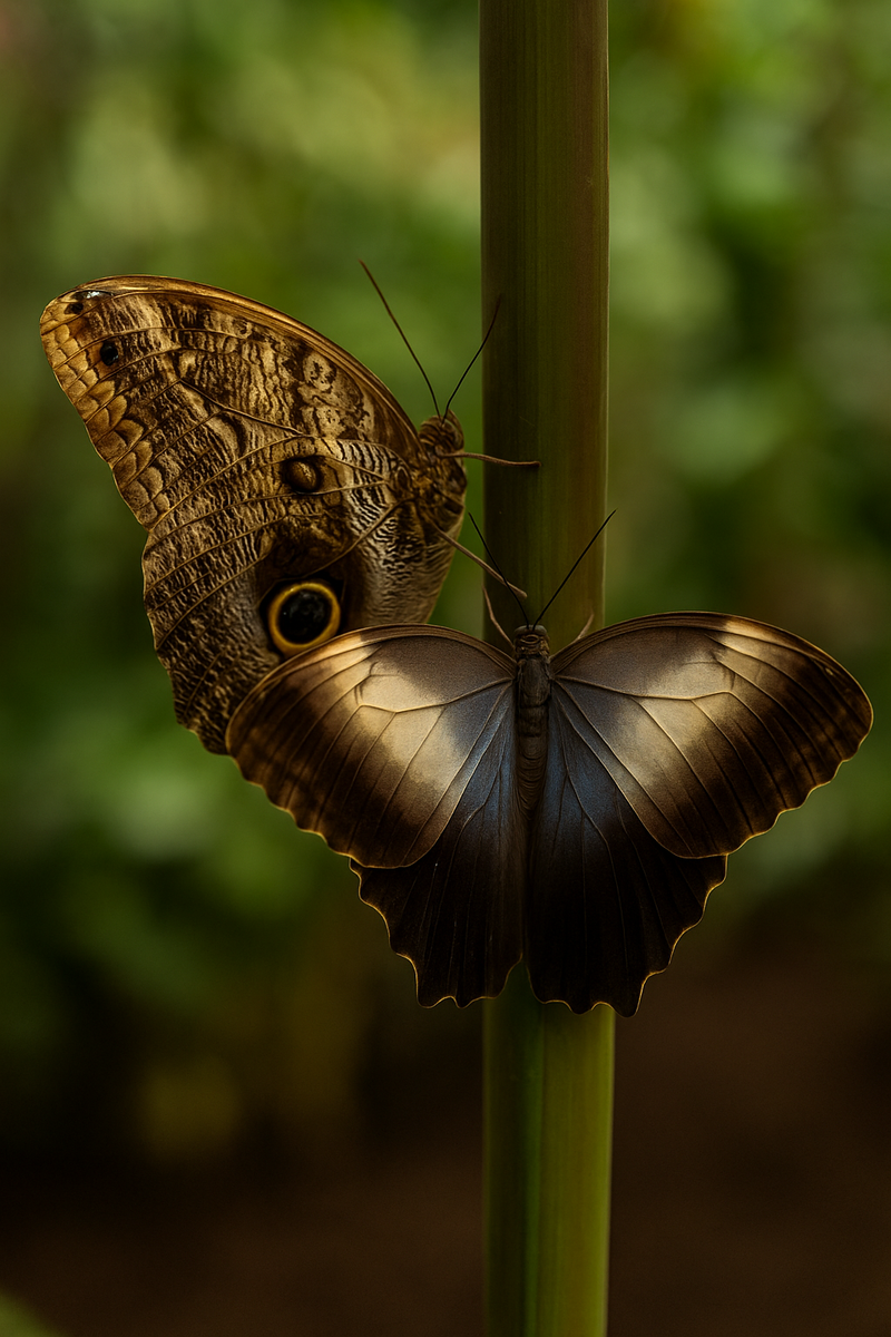 Калиго Мемнон (Caligo Memnon) — сумеречная бабочка