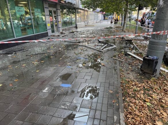    Последствия взрыва газа. Фото: t.me/kravchenko_glava_nvrsk