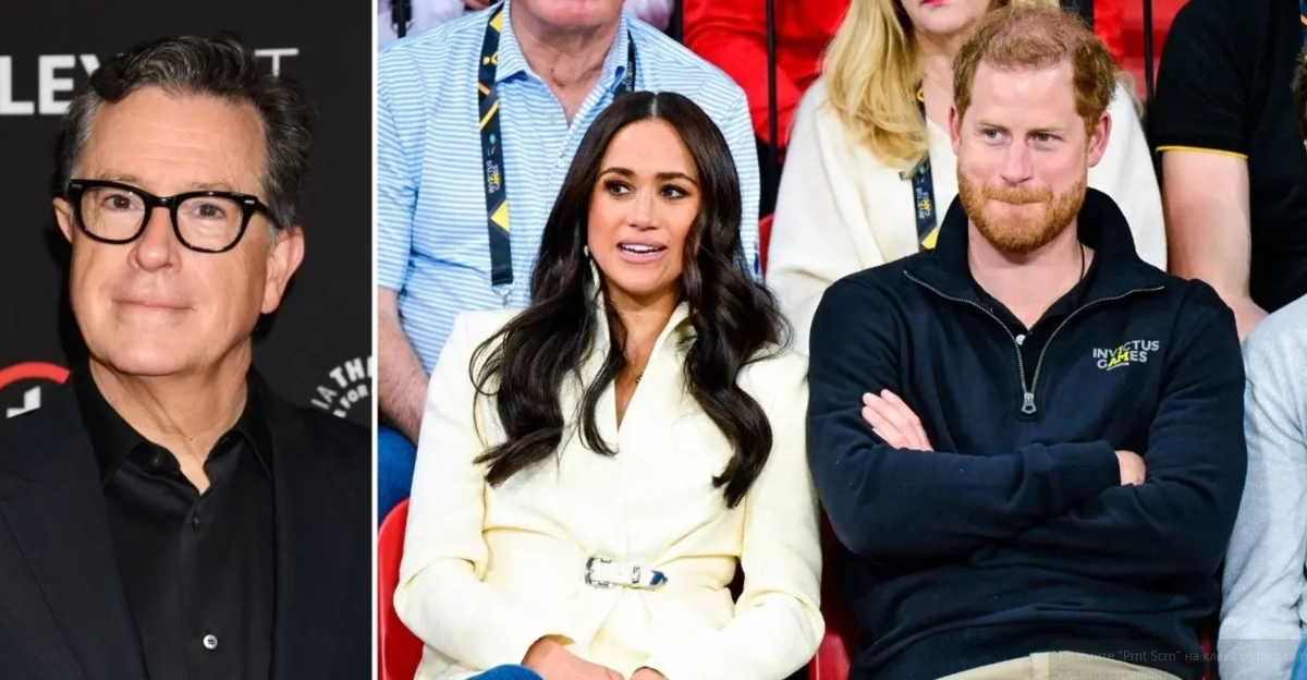 Стивен Кольбер, Меган Маркл и прниц Гарри