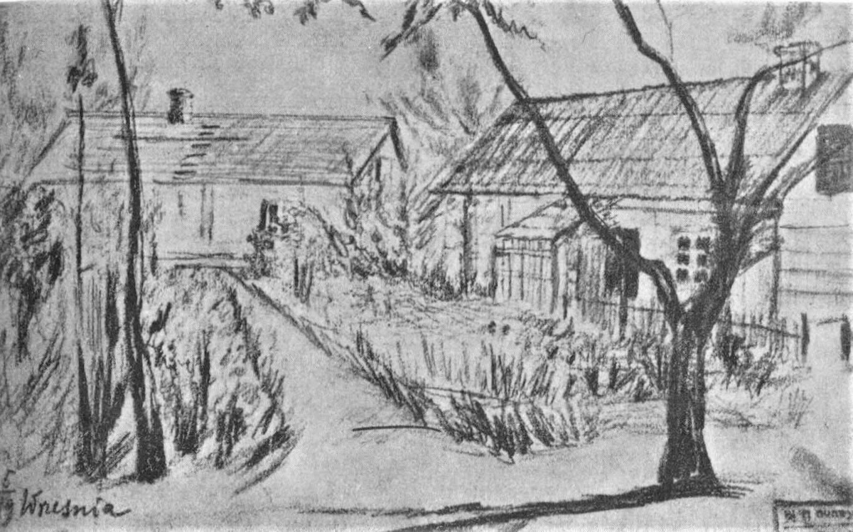 Микалоюс Чюрлёнис. Коттеджи Чюрлени в Друскининкае, 1905