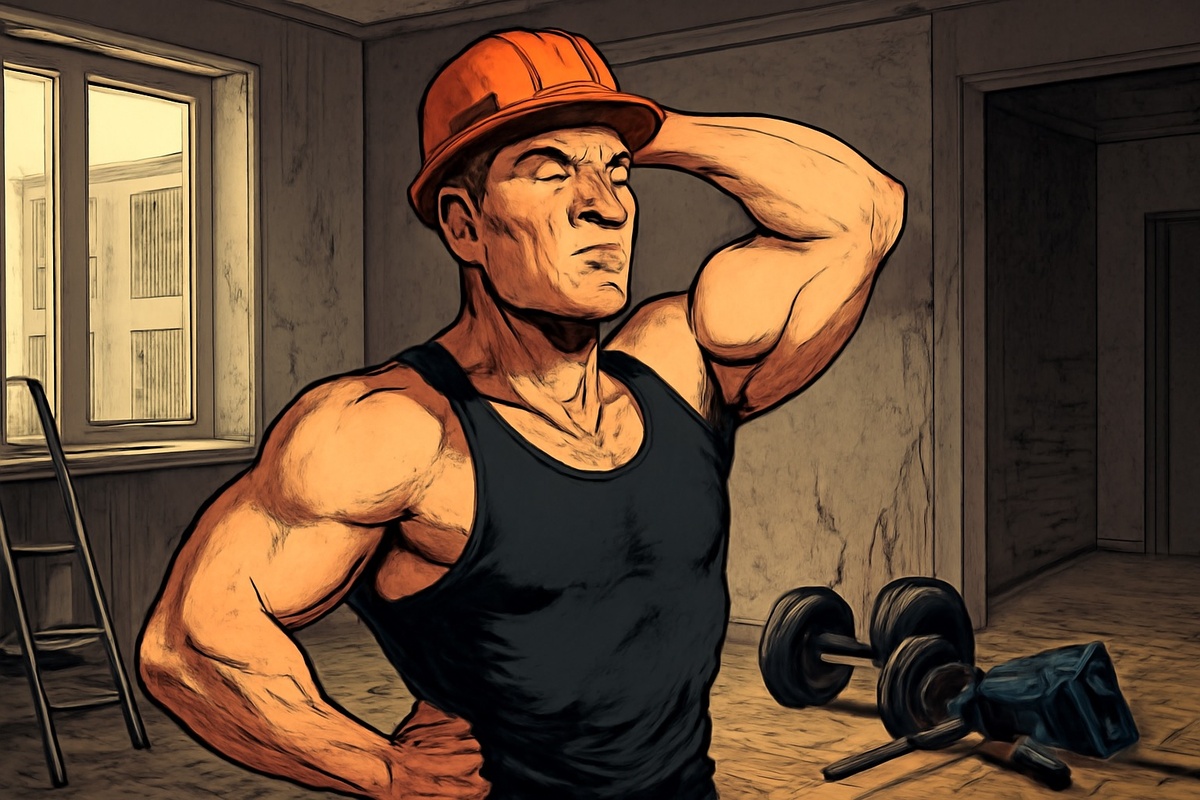 Когда сроки ремонта снова сдвинулись — качаем мышцы и терпение