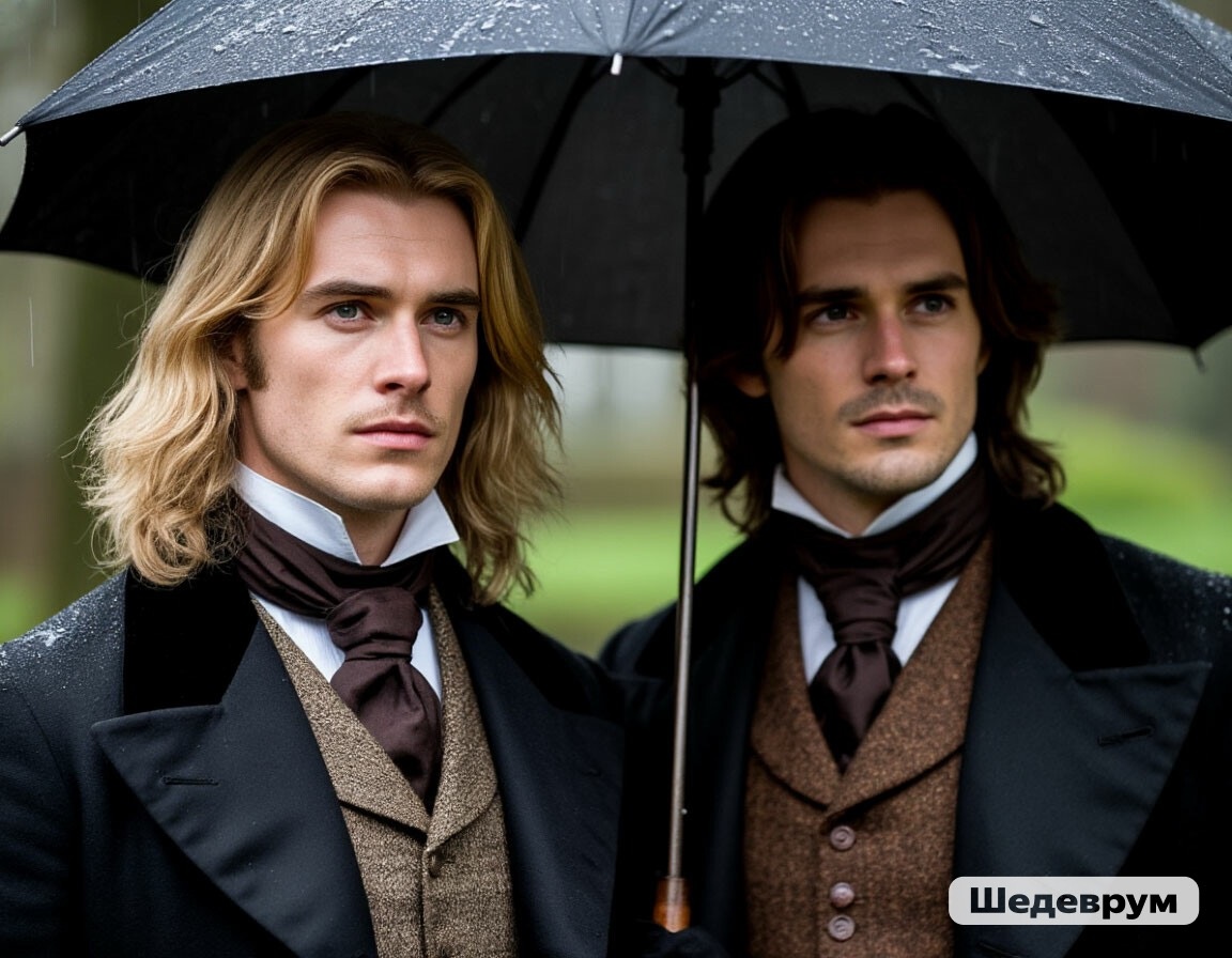 Вот это мне намного больше нравится, чем анимешные мужчины с обложки. Ну прямо-таки молодые Орландо Блум и Том Круз. Спасибо Шедевруму, что понял мой запрос. Правда, волосы должны быть длиннее, они их в хвост собирают, плюс у Валентайна на лице должен быть шрам. 