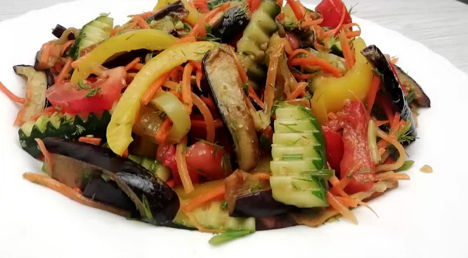 Такого ВКУСНОГО САЛАТА Вы Еще Не Пробовали! БАКЛАЖАНЫ ПО-КОРЕЙСКИ/Рецепт Салаты/Рецепт Баклажаны
