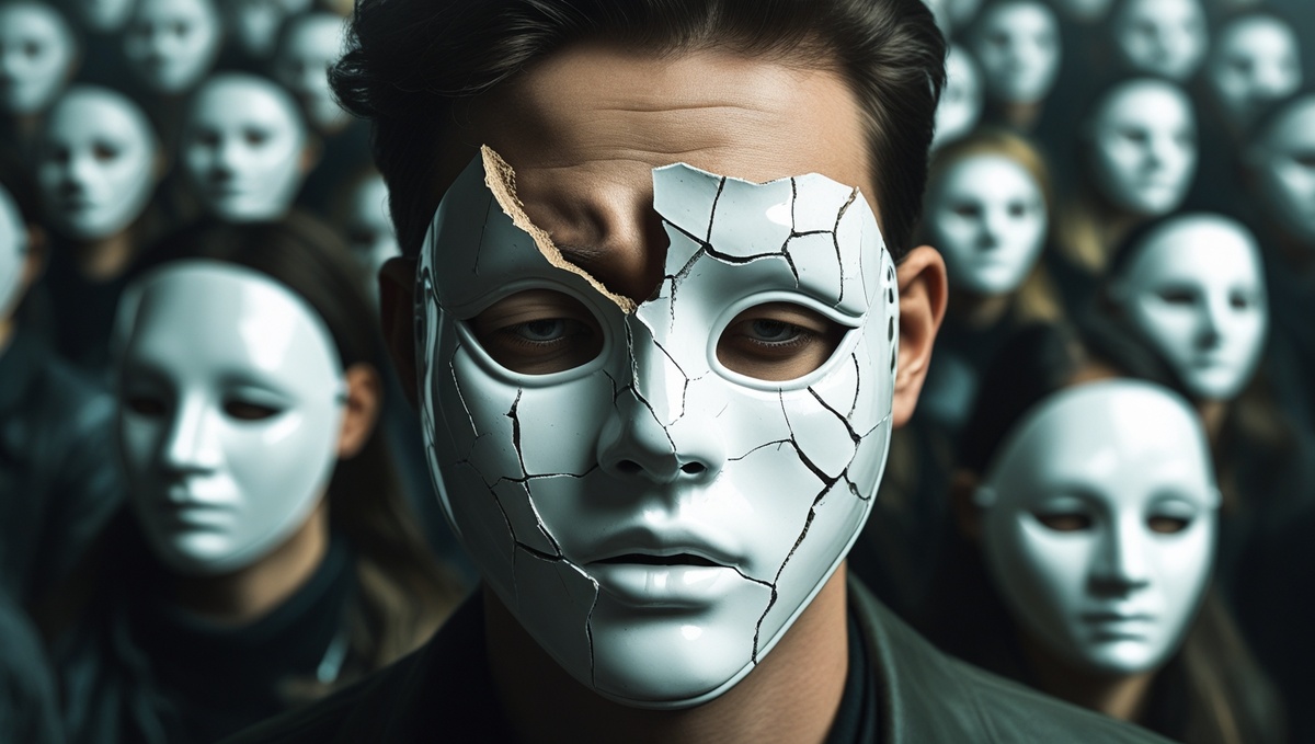 Маска треснула — внутри человек, уставший от притворства