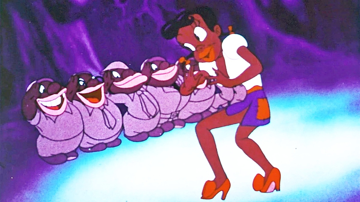 Кадр из мульфильма "Черномазка и семь гномов" (США)