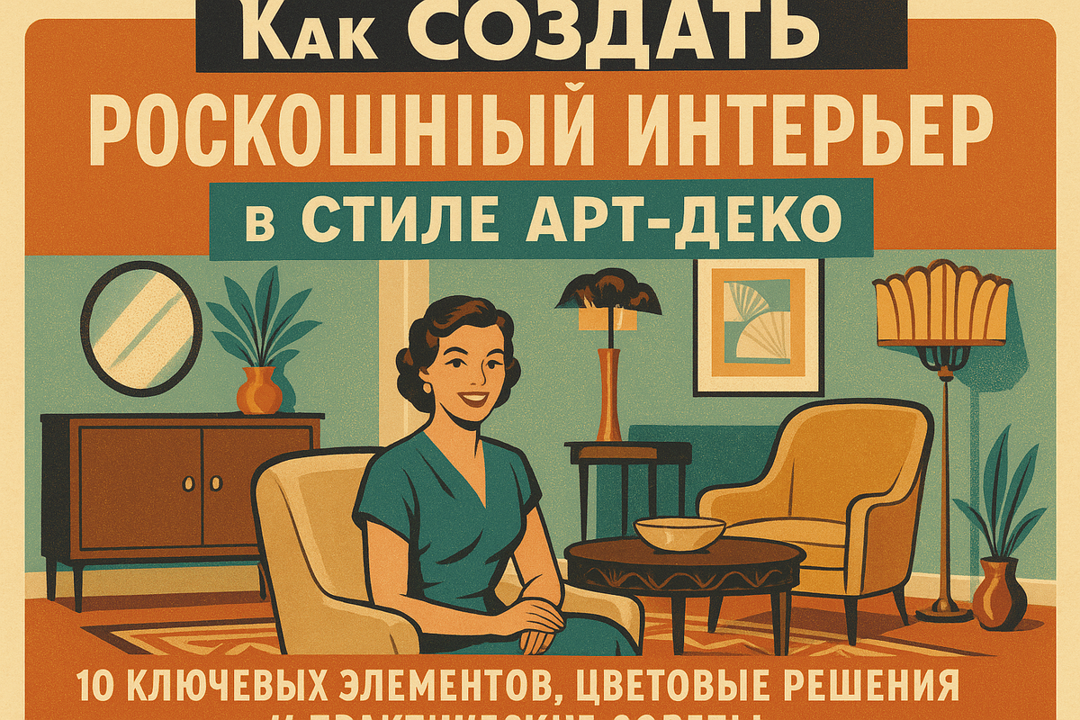    Как оформить интерьер в стиле арт-деко, ключевые элементы, цветовые решения и материалы Арт Деко