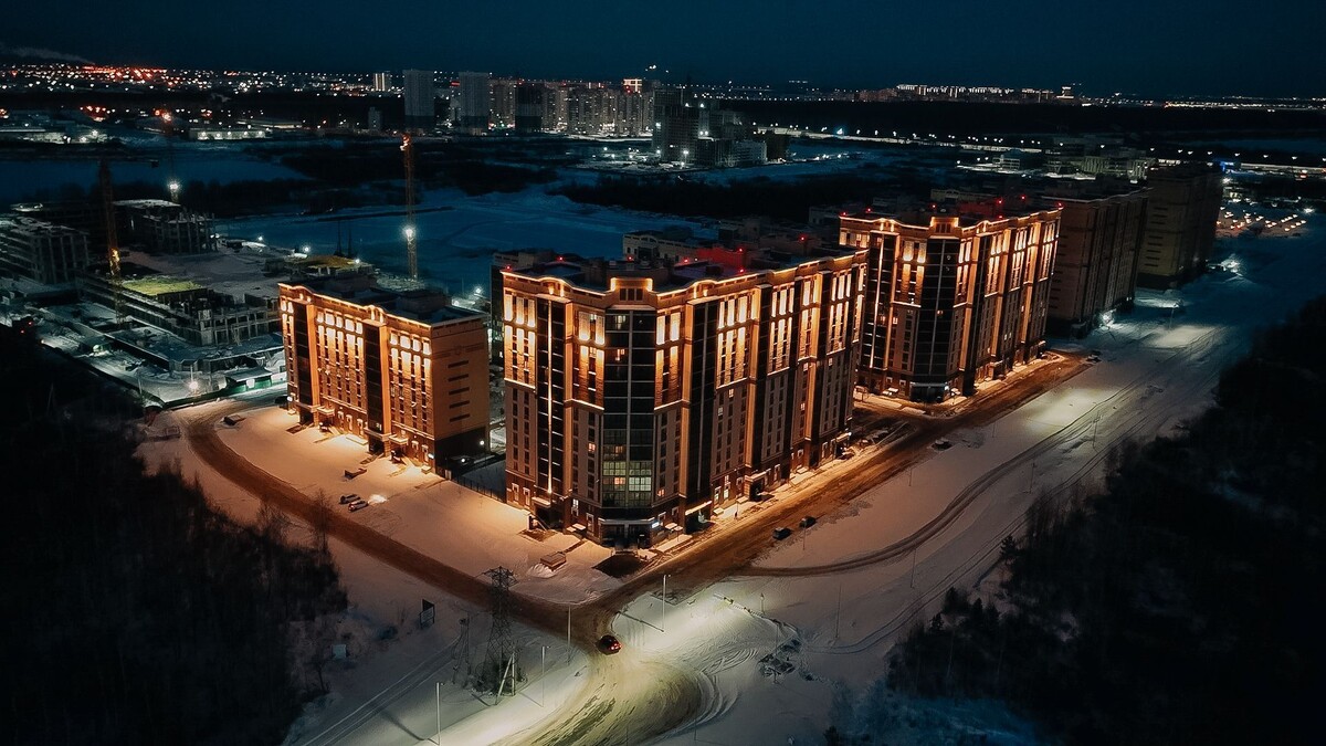 Наш кейс освещения Жилого комплекса Ария, г. Тюмень