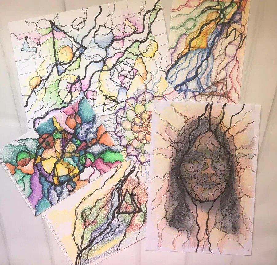 Мои учебные рисунки. Алгоритмы Нейрографики. И "истребление мешающих тараканов"!