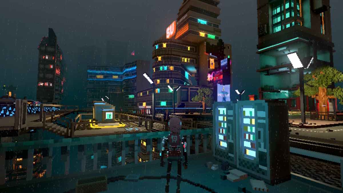 Кадры из игры Cloudpunk