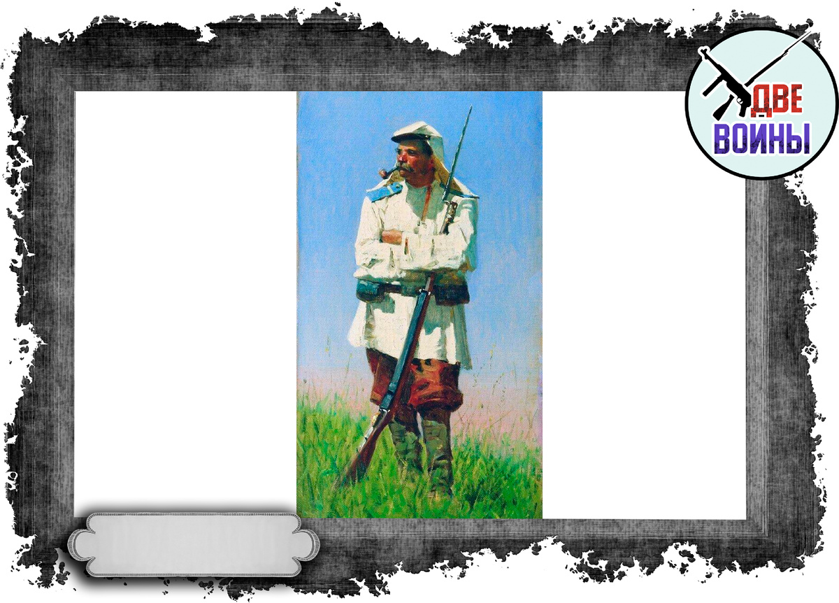 Так выглядел ефрейтор Туркестанских линейных батальонов Русской армии. На нём конечно же гимнастерка. Фото в свободном доступе.