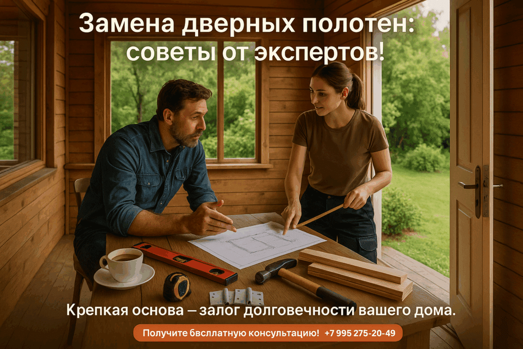   Замена дверных полотен в брусовом доме: советы эксперта genadich