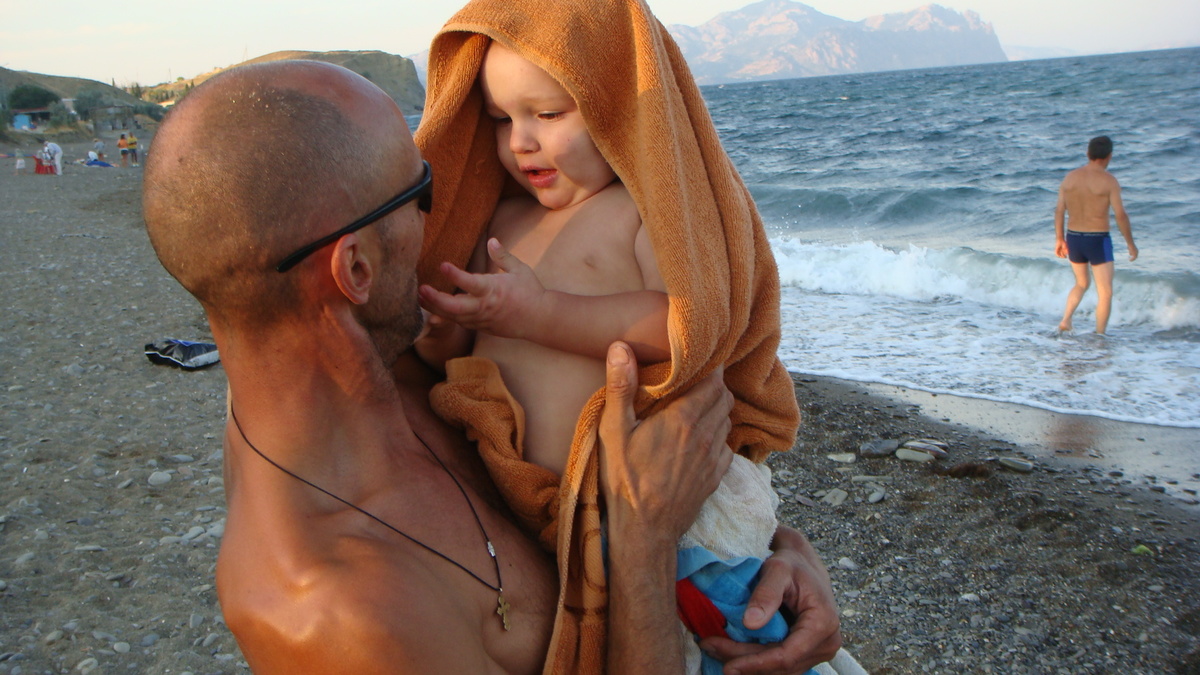 Крым Солнечная Долина Макс с папой