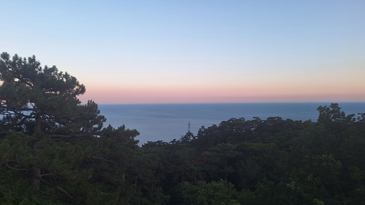 Крым море,вечер.Дети прислали.