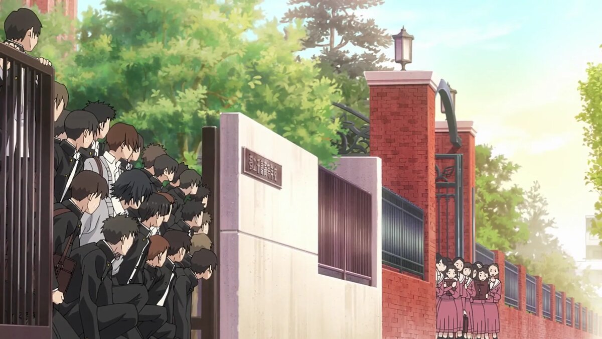 Кадр из аниме «Благоухающий цветок расцветает с достоинством»   📷