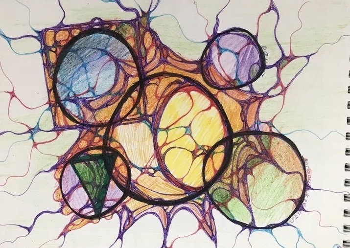 Один из первых моих рисунков в нейрографике. Рисовала еще до обучения на инструктора.