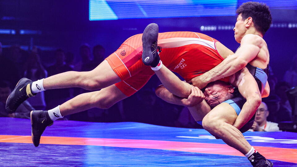     Сборная России по вольной борьбе победила команду США в матчевой встрече Сергей Фадеичев/ТАСС
