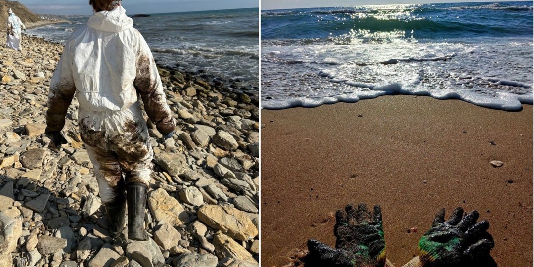 В Чёрном море всплывает осевший на дно мазут