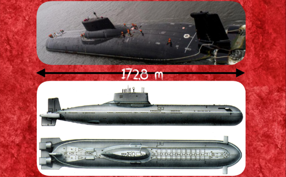 Крупнейшая в мире подводная лодка "Акула"